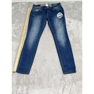 Hydaulic 11/12 Embellished Blue Jeans Bailey Low Rise Aztec Skinny